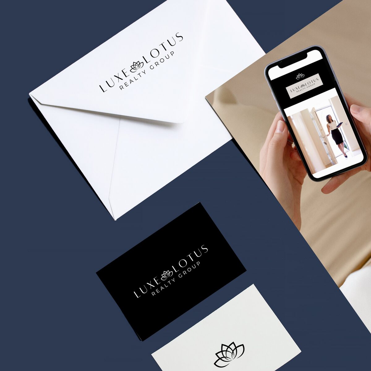 Custom marketing material and brand identity collateral for a client